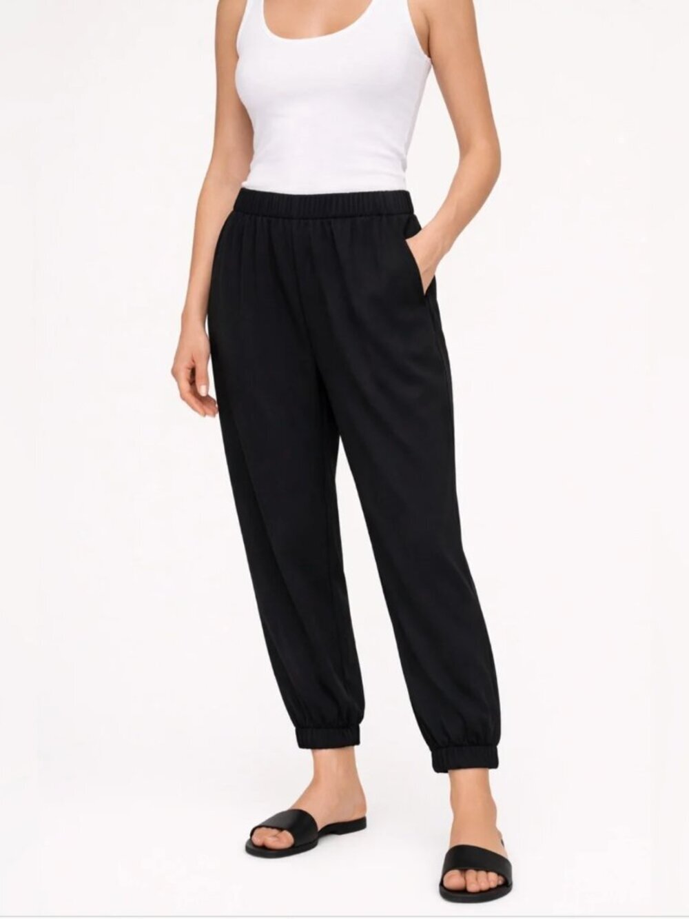 Babaton Black Jogger Dress Pants Size 8